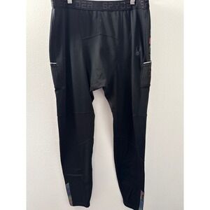 Spyder Black Reflective Logo Pocket Compression Tights Men SZ‎ Medium Activewear